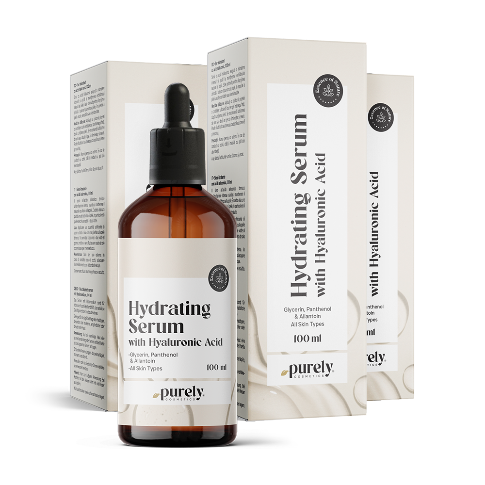 3x Hydratační sérum s kyselinou hyaluronovou, dohromady 300 ml