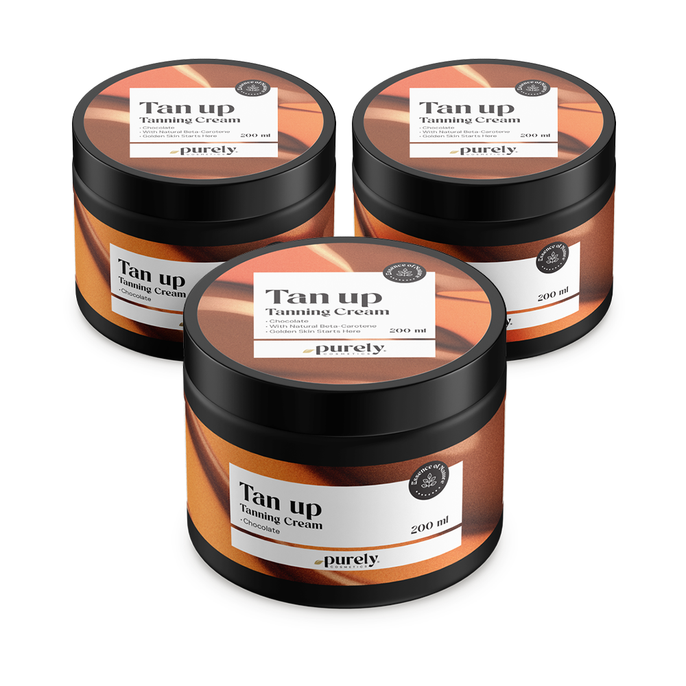 3x Tan up krém na opalování – chocolate, dohromady 600 ml