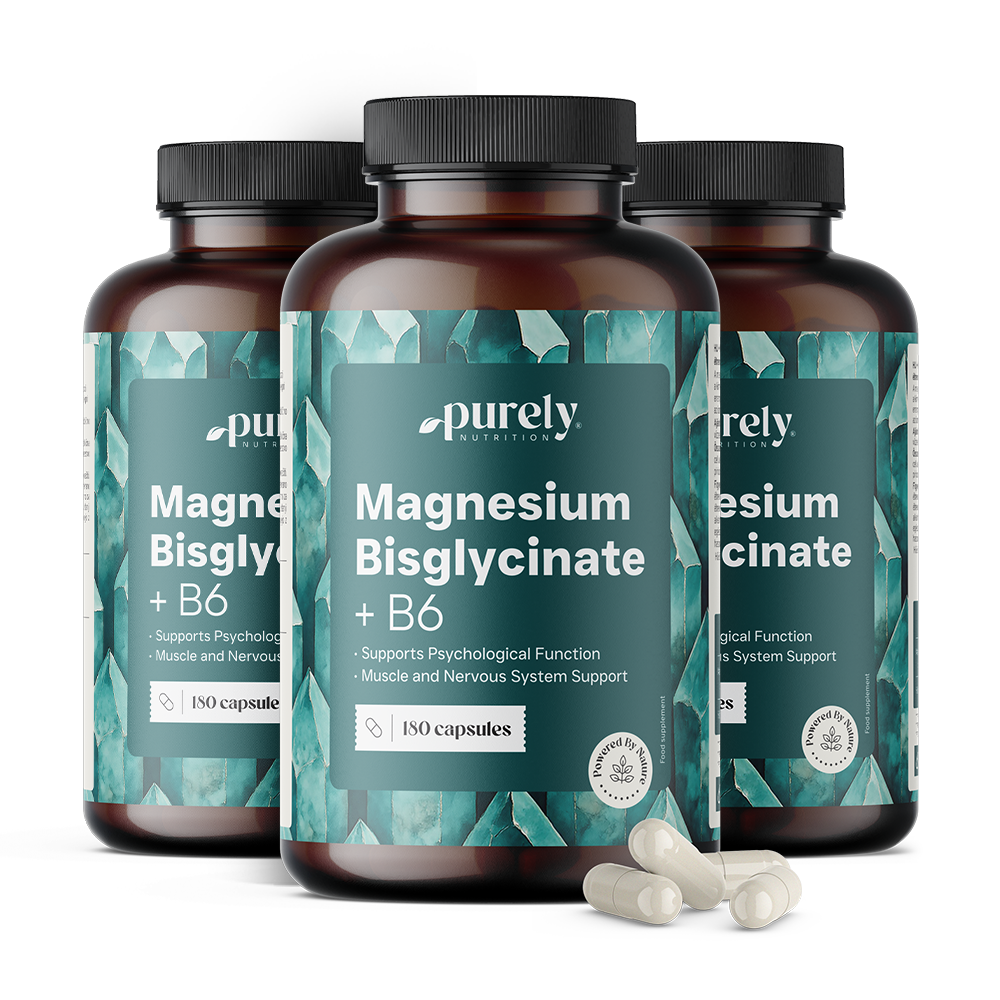 3x Magnézium bisglycinát s vitamínem B6, dohromady 540 kapslí